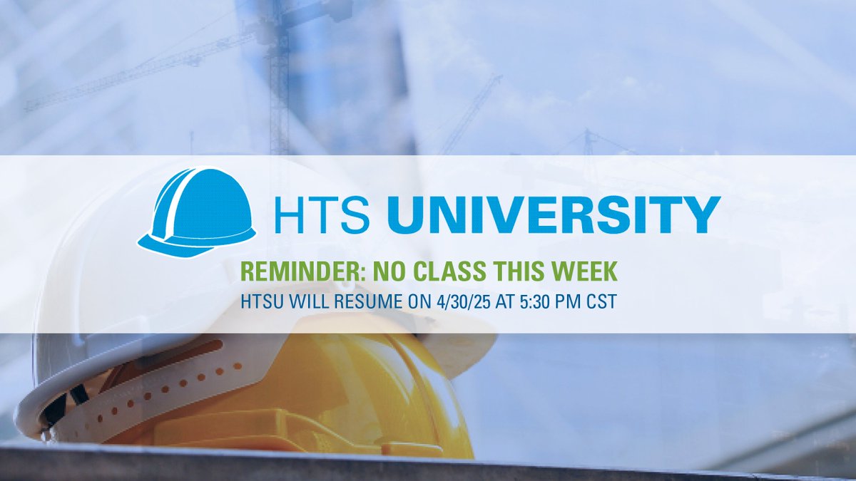 HTS_Engineering's tweet image. TEXAS: HTS University is taking a short break this week. But don&apos;t worry, we&apos;re back in action on April 30, 2025, at 5:30 PM! Mark your calendars and get ready to dive back into learning.