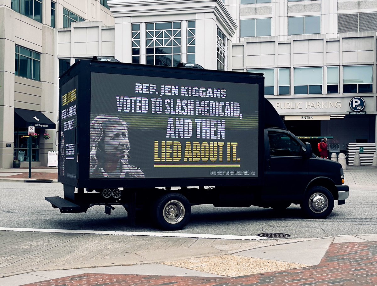 I applaud <a href="/Affordable_Va/">Affordable Virginia</a>’s efforts to hold #JenKiggans accountable for her vote to slash #MEDICAID.  The Congresswoman has been consistently reminded by her constituents in #VA02 not cut these programs, but it appears our requests have fallen upon deaf ears. #HandsOffOurMedicaid
