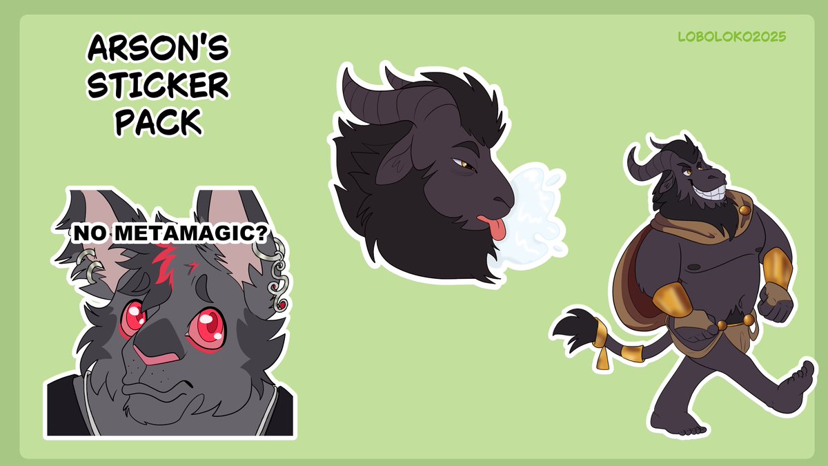 🐺1,500 Follower Sticker Raffle🐺

Prize: 10-pack Sticker
Ends when I hit 1,500 followers!
----
To participate, you must:

𓃠Follow (New followers are super welcome!)
𓃠 Like &amp; RT 
𓃠 Drop a SFW reference!!
𓃠 tag a friend! (optional)
𓃠 No raffle accounts!