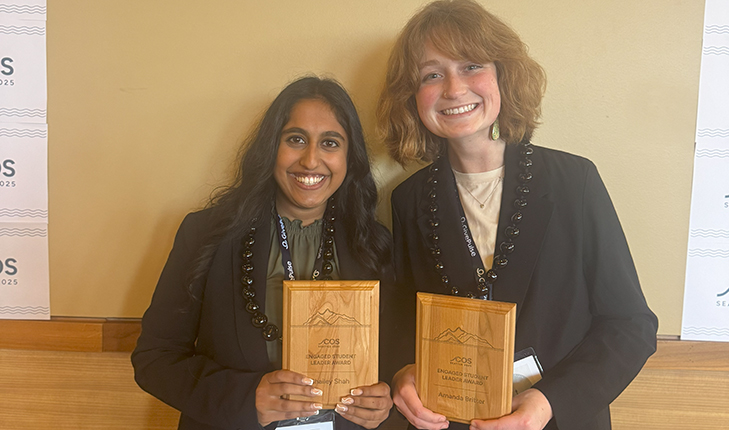 Congratulations to seniors Amanda Britter and Shailey Shah on receiving the 2025 Engaged Student Leader Award for the Western Region Continuums of Service Engagement Awards!

Read more here: fresnostatenews.com/2025/04/15/two…