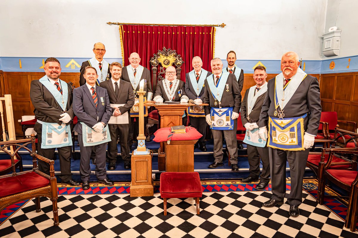 Fantastic night at Gandy Street. Congratulations to our WM Patrick Fowler and all of his officers.