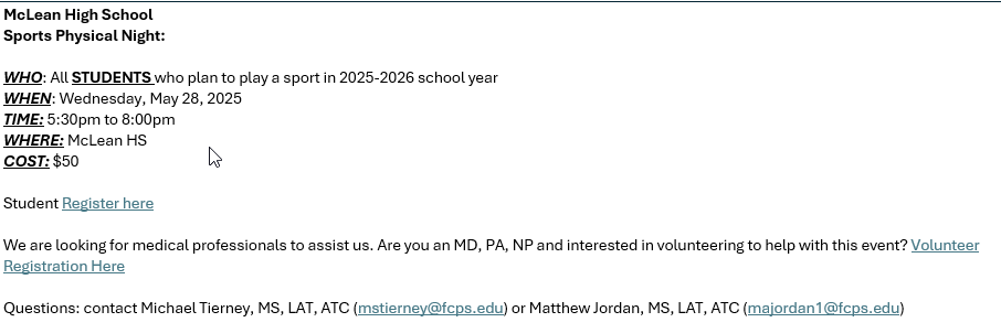 McLean HS ATC tweet media