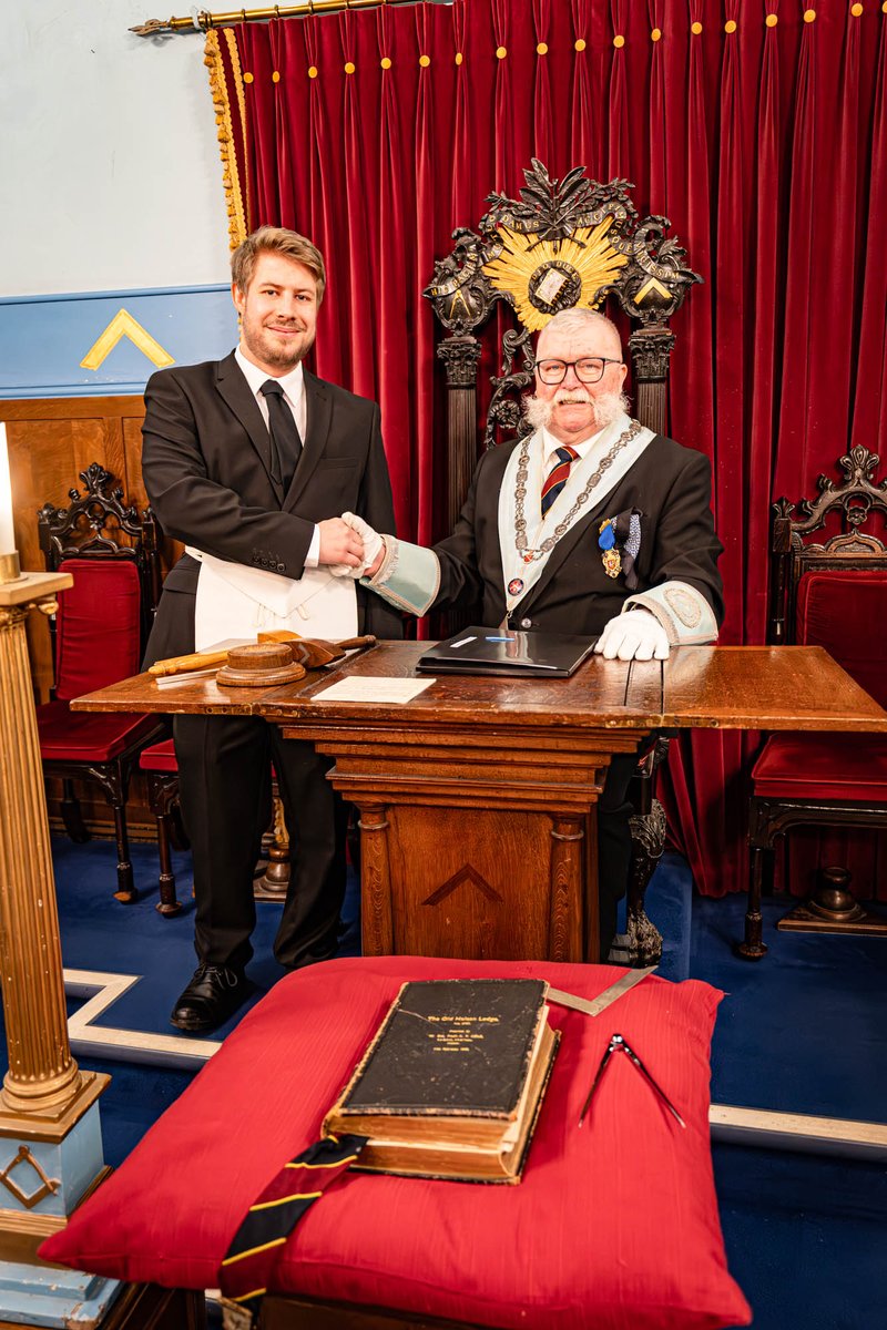 It is always something special when the Worshipful Master initiates his own son into the lodge. Congratulations Sylas and welcome to the Old Heleans Lodge.