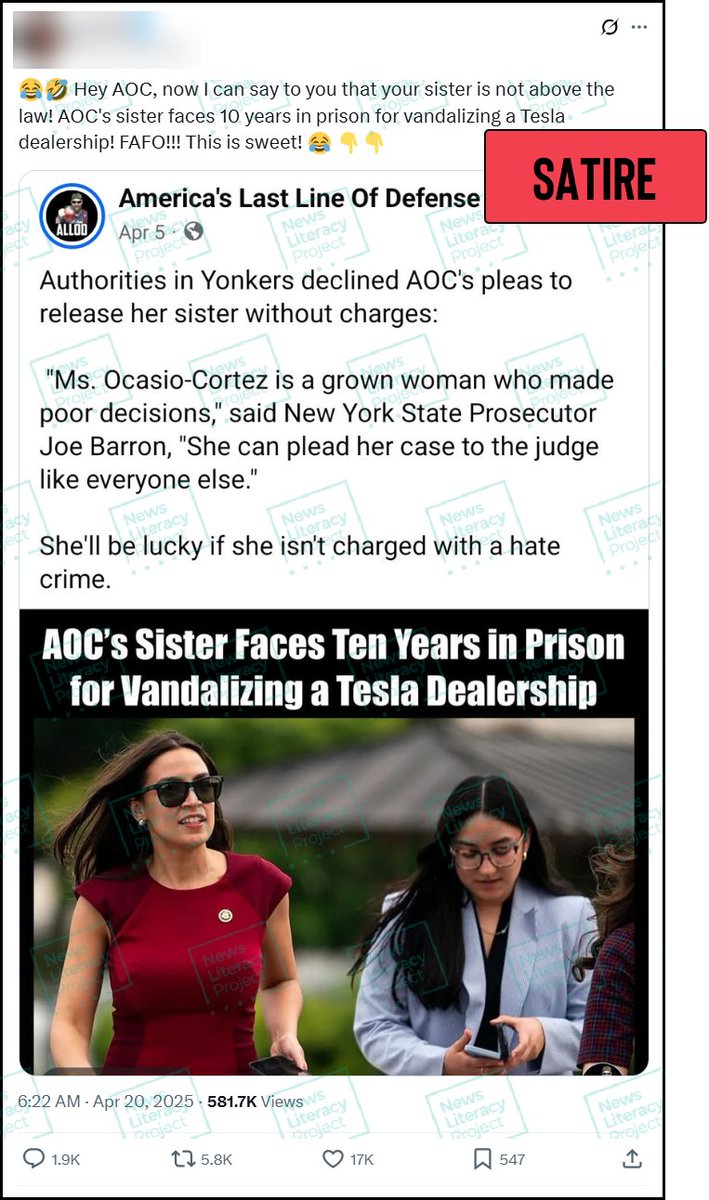 The News Literacy Project tweet media