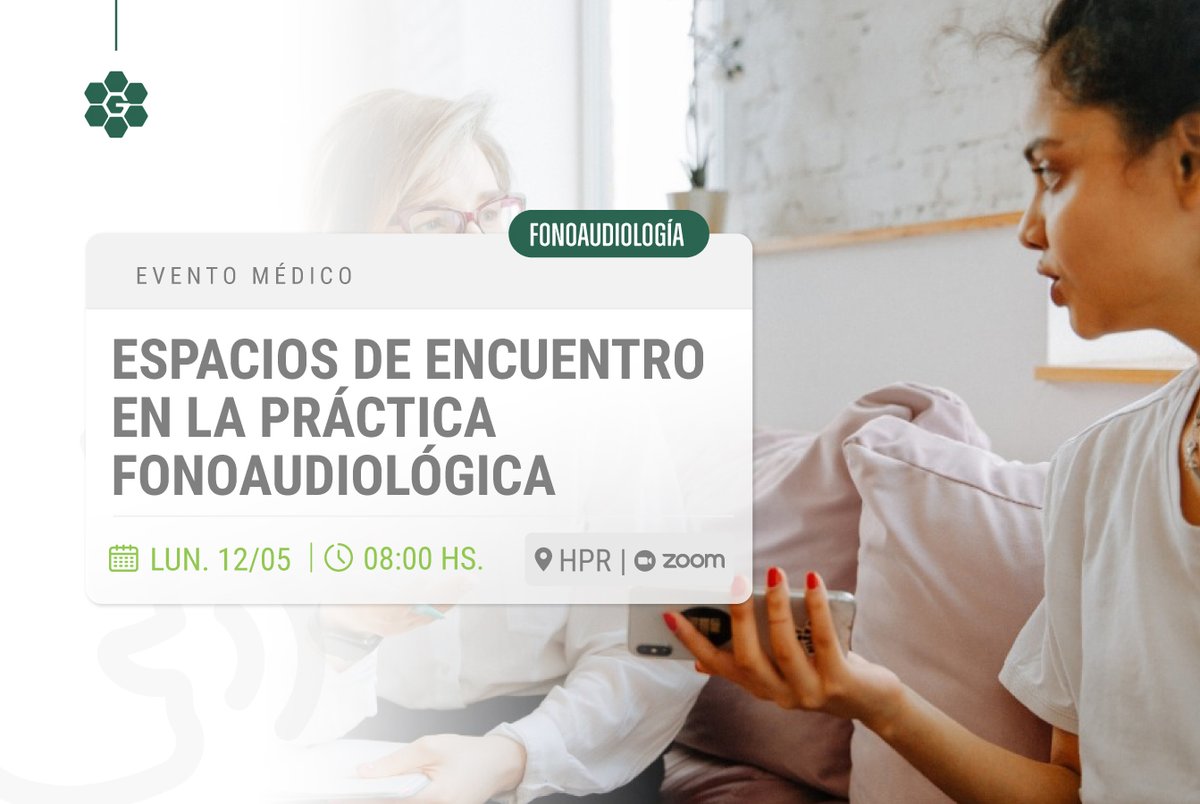 #EventoMédico 
📢Ya está abierta la inscripción para que participes de las II Jornadas de actualización en #Fonoaudiología "Espacios de encuentro en la práctica fonoaudiológica" 

📅 Lunes 12/05.-
🕙 08:00 h 
🏥 En HPR y por Zoom.

👉Registrate acá bit.ly/4cLTPJR