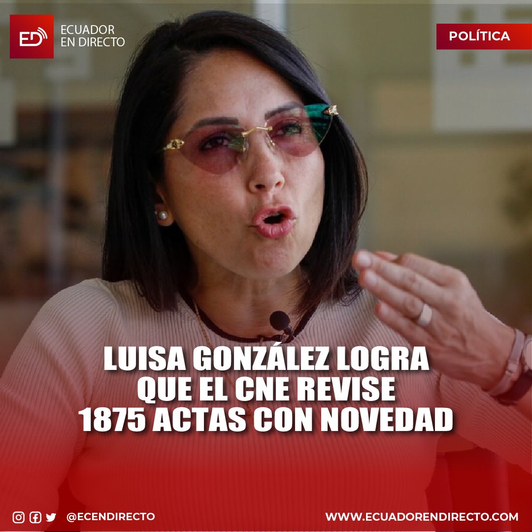 EcEnDirecto's tweet photo. #POLÍTICA   
La alianza RC-RETO alega problemas con firmas e inconsistencias numéricas, por lo que el CNE aceptó sus demandas, y procederá a realizar una revisión exhaustiva de las actas.

Más información ⬇️ 
https://t.co/kj8rWJJjgs https://t.co/wkbYrX3Hvz