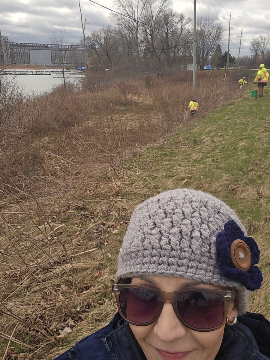 #EarthDay2025  some of our Port employees joined other businesses from the Johnstown Industrial Park to clean up along Hwy 2 and area once again this year.  Everyone did a fantastic job and the ditches look great.