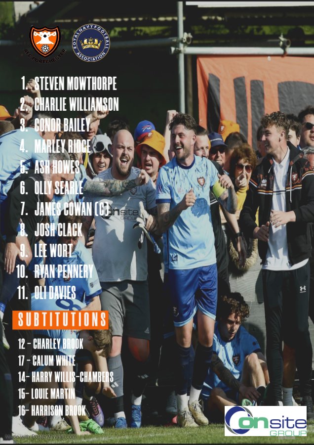 STARTING XI 

Here is how we lineup this evening ⤵️

#uptheportchy🍊