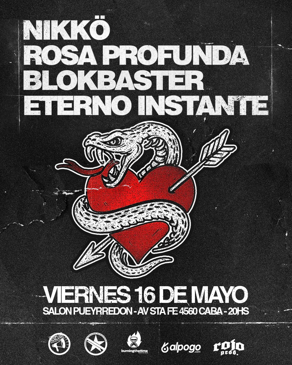 En mayo volvemos con este fechon!
Hablanos al privado por las entradas