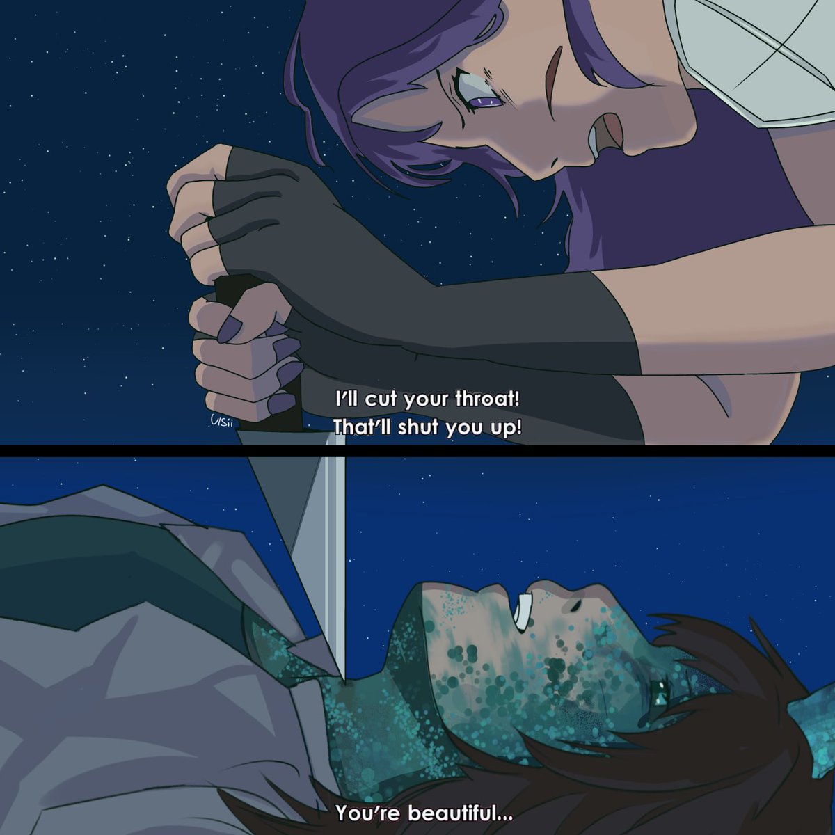 the remake of my favourite toxic yuri art ive made #aimros #TheRealm #TheRealmFanart #aimseyfanart #roscumberfanart