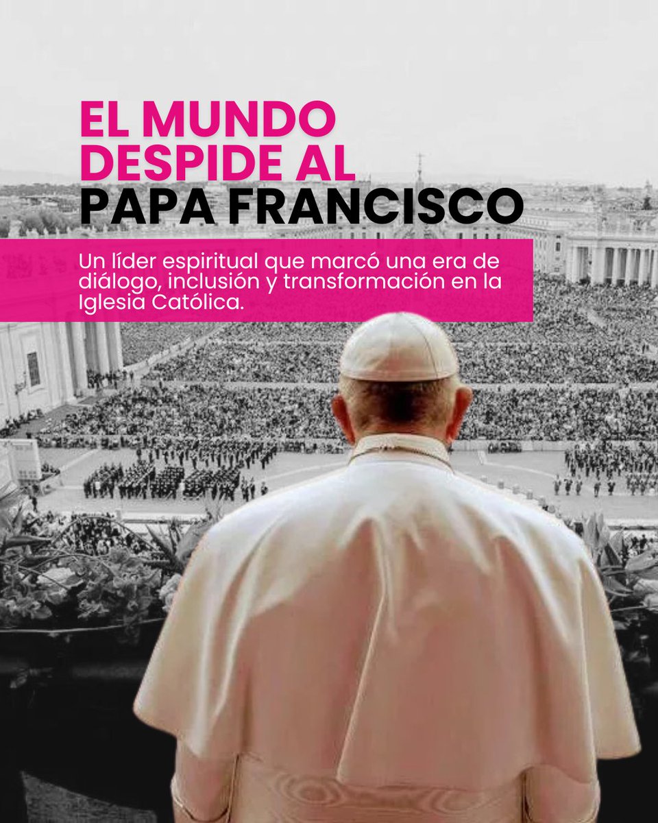 reputacion_dig's tweet image. 🙏El mundo despide al Papa Francisco I. Un líder espiritual que abrió caminos de diálogo, inclusión y transformación  

Desde REPUTACIÓN DIGITAL nos unimos al duelo global y a las voces que hoy agradecen su legado con fe y esperanza🕊️

#papafrancisco #ReputaciónDigital…
