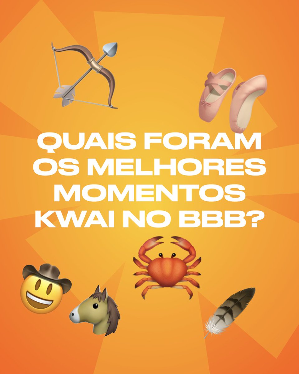 🏹Hoje é dia de final do #BBB25 e sabemos o quanto os fandoms são INCRÍVEIS na final, aliás ano passado eles representaram pelo Brasil todo.
Um ano depois e 100 dias de um novo BBB nós queremos saber, qual foi o melhor momento Kwai no BBB do seu brother?🏹
Comente aqui com