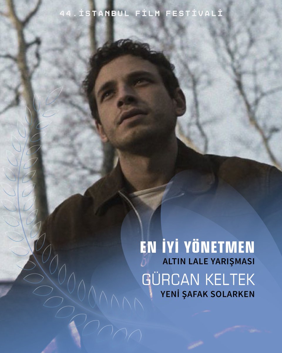 ist_filmfest's tweet photo. 🏆 En İyi Yönetmen - Best Director (Altın Lale Yarışması/Golden Tulip Competition) 

Gürcan Keltek
YENİ ŞAFAK SOLARKEN
NEW DAWN FADES

En İyi Yönetmen ödülü Anadolu Efes tarafından destekleniyor.

#İstanbulFilmFestivali #istfilmfest44 https://t.co/fXGjAHENiW
