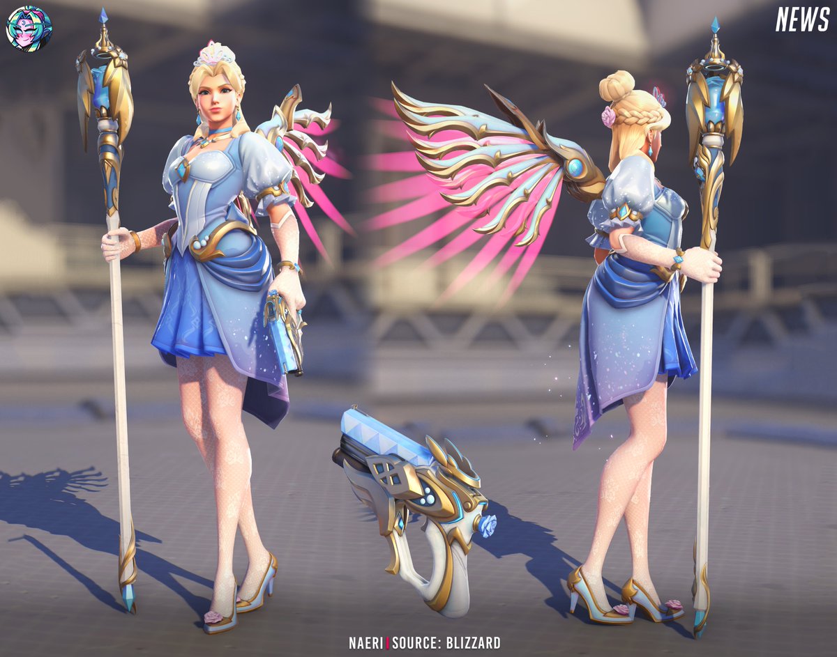 OverwatchNaeri's tweet image. Overwatch 2 Mercy Royal Princess New Legendary Skin 👸👑

Available for purchase in the #Overwatch2 Season 16 Shop later ✨