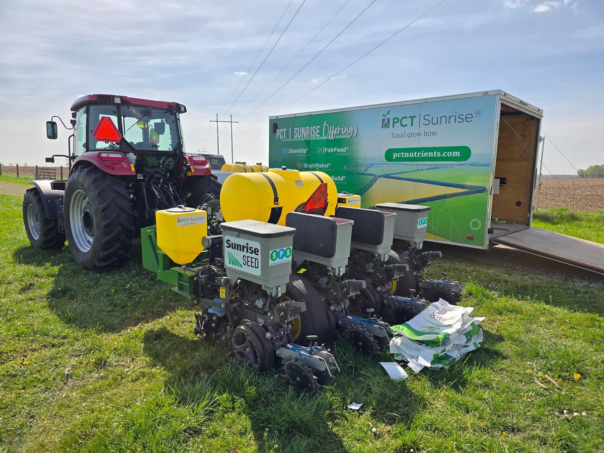 Planting season IS HERE! Our 2nd #PCTSunrise #reasearchplot was planted today with Xitavo soybeans. From planting to harvest and beyond, PCT | Sunrise has you covered!

<a href="/BASF/">BASF</a> #SunriseCooperative #localgrowhow #cropnutrition