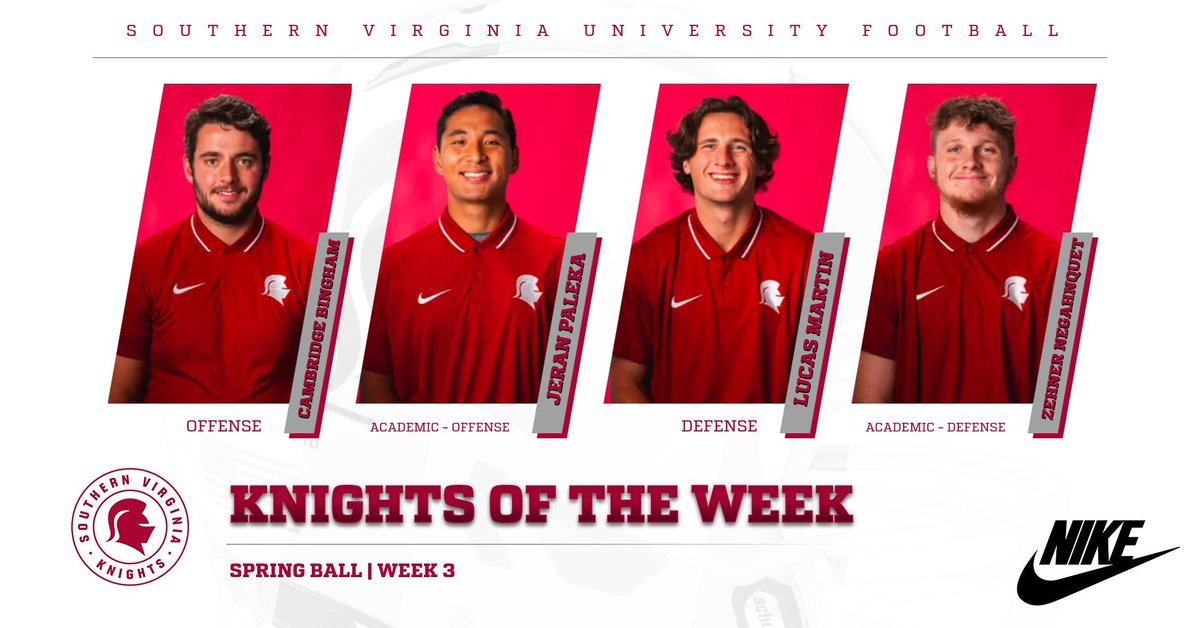 Week 3 KNIGHTS of the week!

#KnightsUP ⚔️