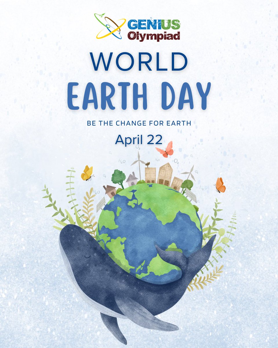 Inspiring young minds to create a sustainable future. This Earth Day, let's innovate for the planet we call home. 🌱🌍 #GeniusOlympiad #EarthDay #YouthForEarth