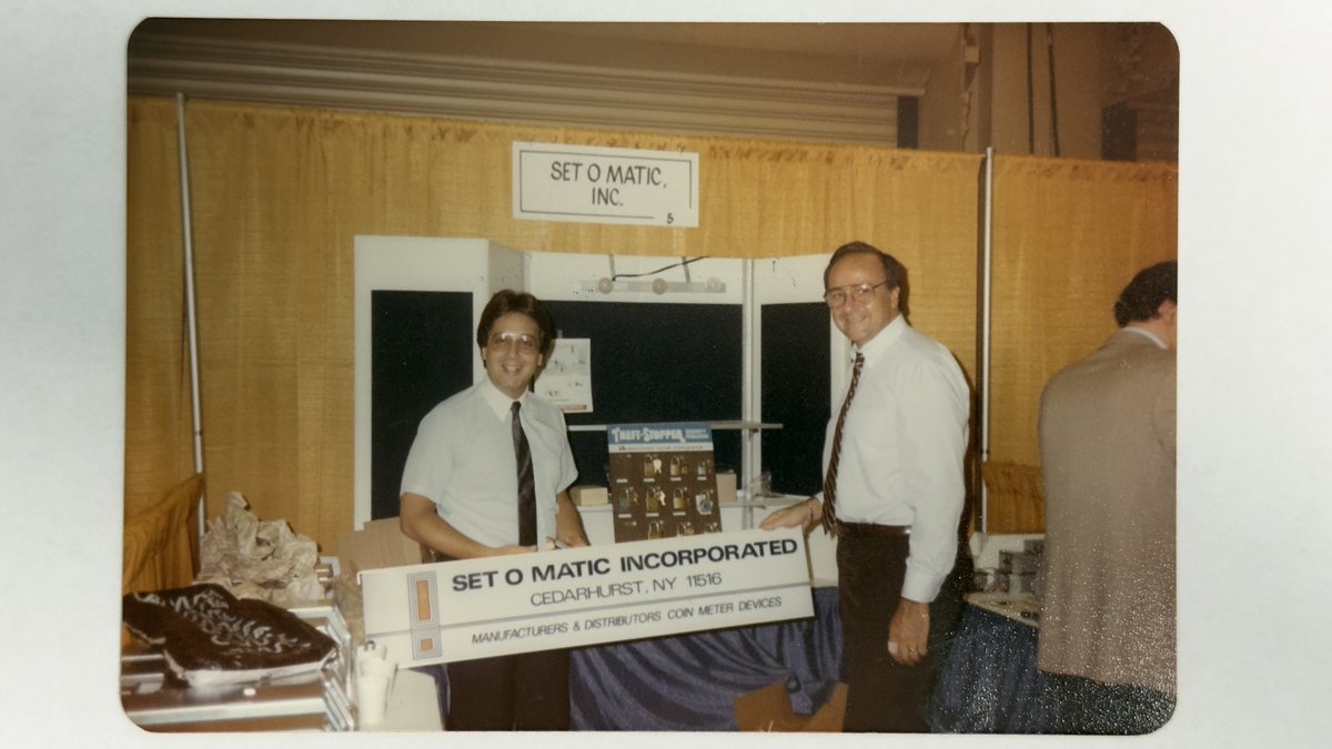 SetomaticSystem's tweet image. A lot of things have changed over the last 57 years, however Setomatic-SpyderWash being your trusted family laundry payment partner has not.  

Some throwback photos below! (Jerry Schantz, Michael Schantz and Gregg Schantz)