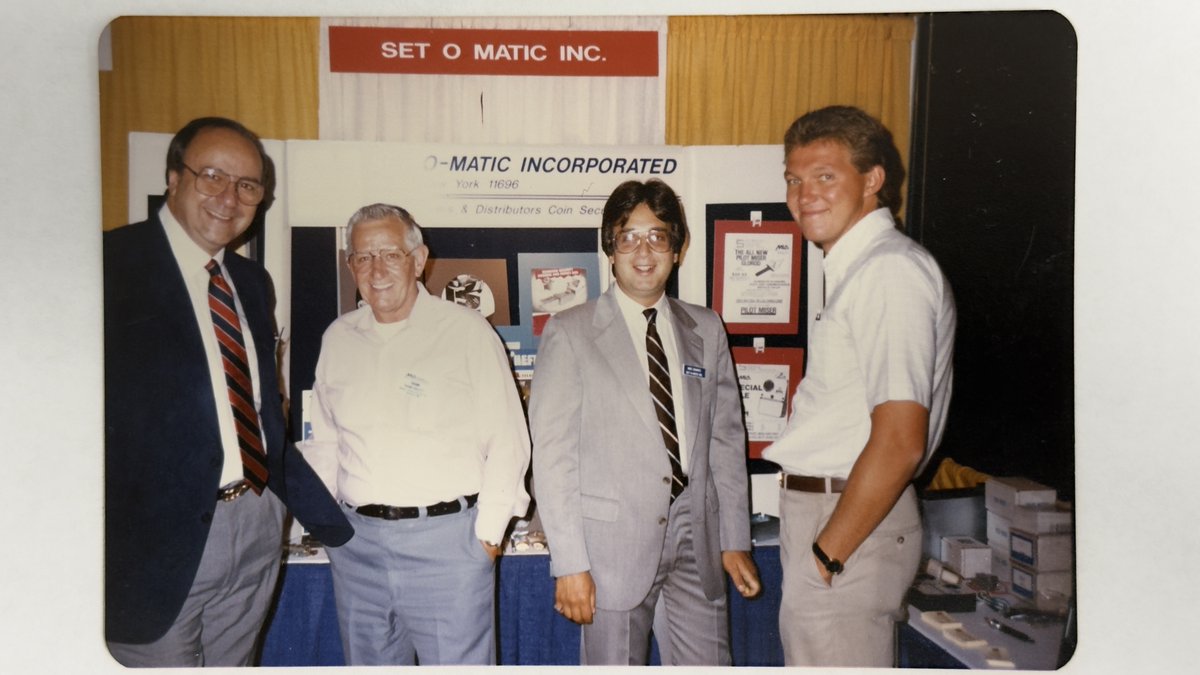 SetomaticSystem's tweet image. A lot of things have changed over the last 57 years, however Setomatic-SpyderWash being your trusted family laundry payment partner has not.  

Some throwback photos below! (Jerry Schantz, Michael Schantz and Gregg Schantz)