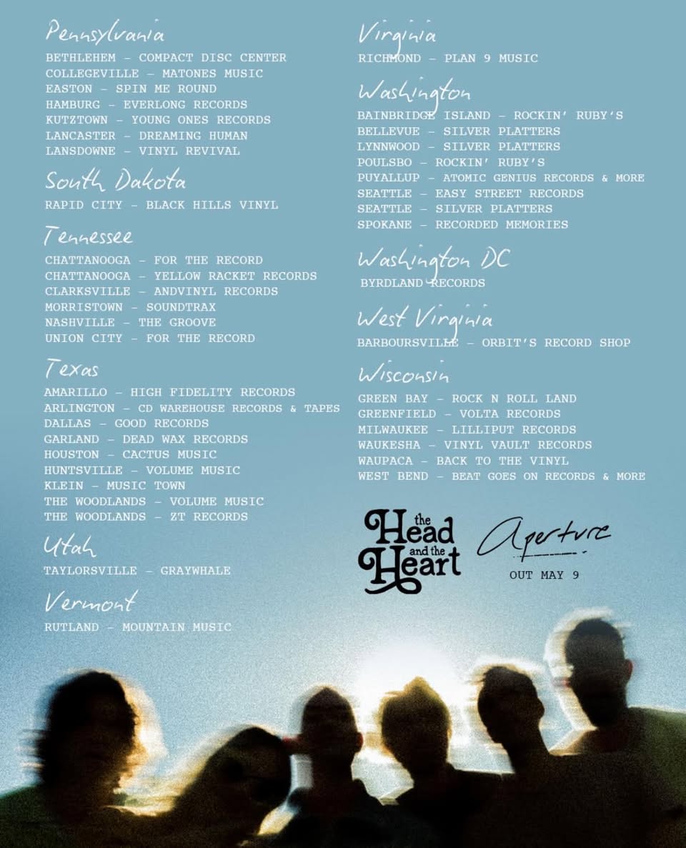 We’ve teamed up with amazing record stores around the country for early listening events on April 30th! Make it out to one of these, get some THATH swag and hear Aperture first! You never know who may pop up…💙