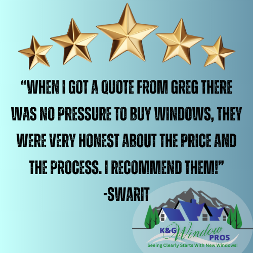 KandGSolutions2's tweet photo. 🙌 No pressure, just honest advice!
Swarit had a great experience with Greg and the team at K&amp;G Window Pros. We’re all about transparency and making the process easy for you.
Thanks for the recommendation, Swarit!
#kgwindowpros #windowreplacement #BrightonCO #DenverWindows https://t.co/4rKxo4OrSN