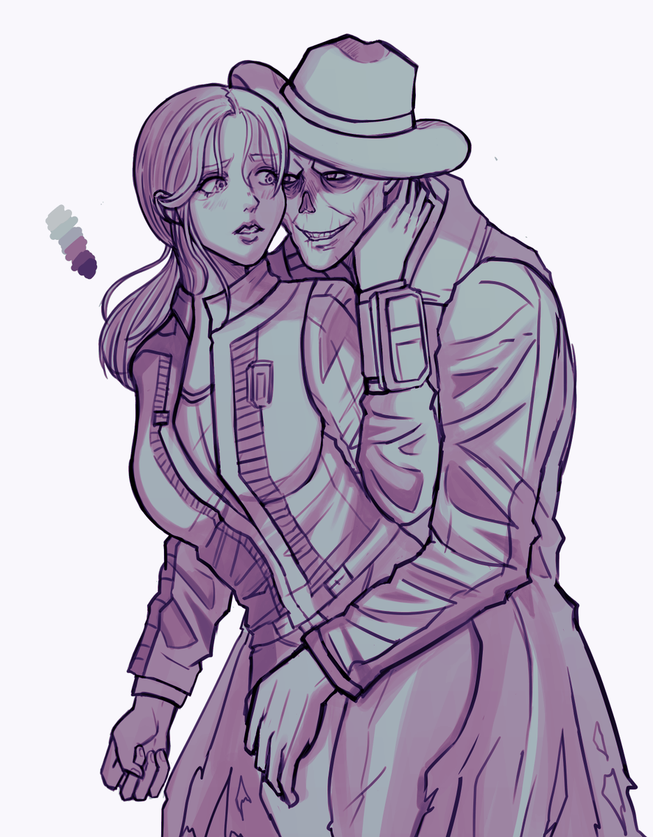 had this semi monochromatic wip in one of my folders (??) of lucy and the ghoul for some reason