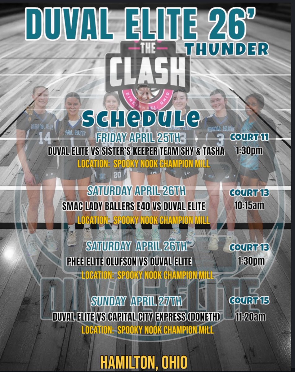 Alyssa Donohue (@alyssadonohue24) on Twitter photo Exited for this upcoming weekend! Here is my schedule! See you in Ohio!! <a href="/DuvalElite/">DuvalElite</a> <a href="/CoachODuval/">Kayla Oxenrider</a> Exited for this upcoming weekend! Here is my schedule! See you in Ohio!! <a href="/DuvalElite/">DuvalElite</a> <a href="/CoachODuval/">Kayla Oxenrider</a>