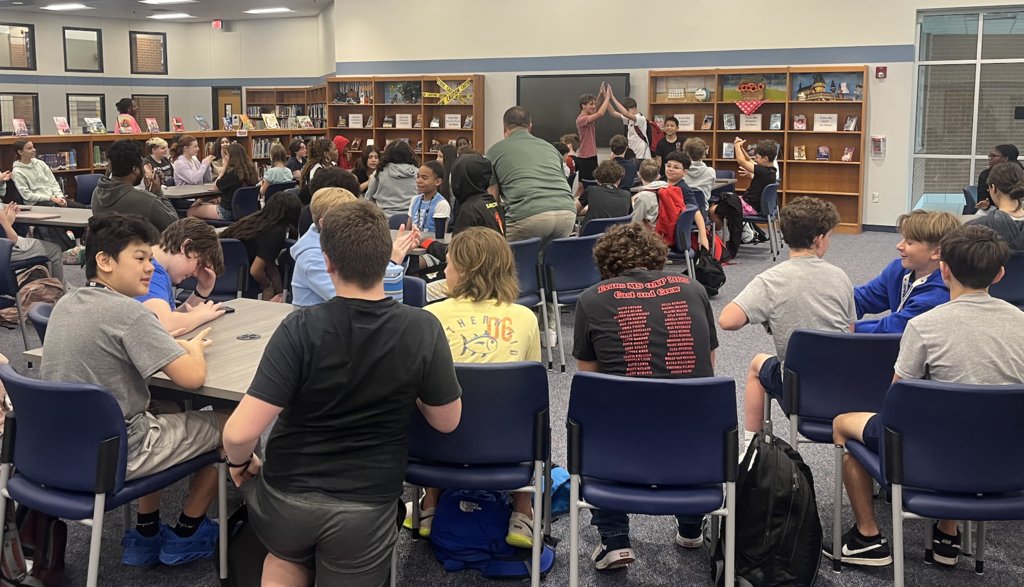 EvansPanthers's tweet image. Today FCA was student lead and emphasized having humility and being respectful! Let's make a positive #evansIMPACT, Panthers!