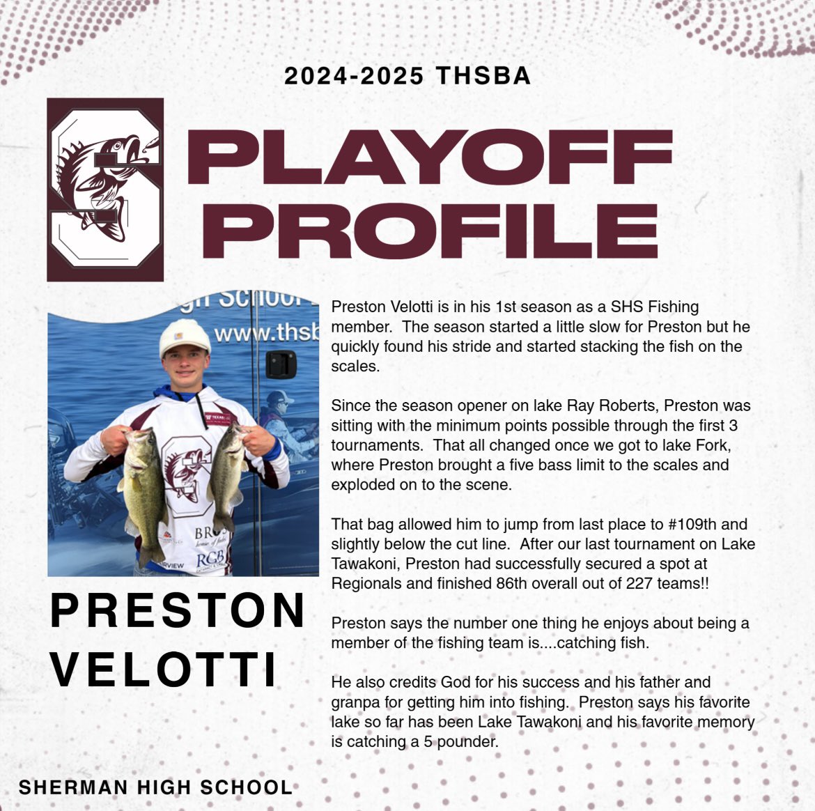 Sherman Bearcat Bass Fishing tweet media