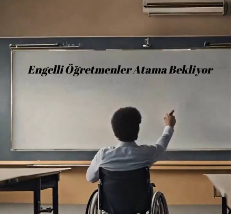 📢 Engelsiz öğretmenler okullarda olmayı bekliyor.

#EngelliÖğretmenesesol