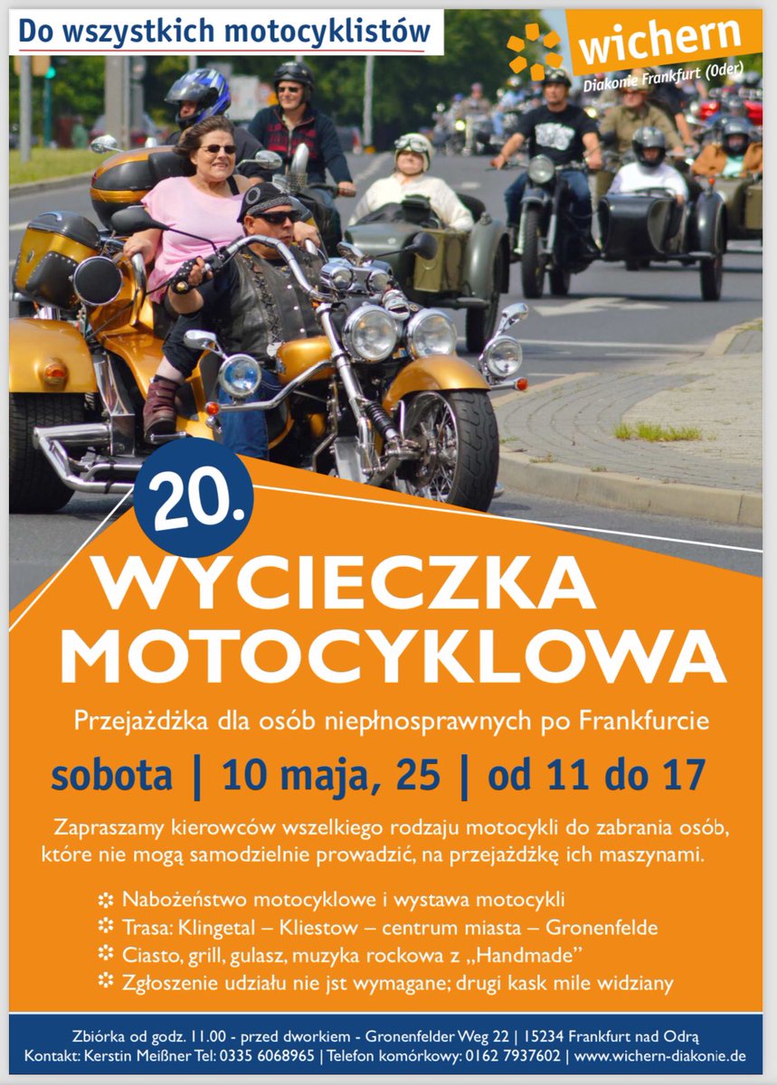 Alle #Biker aus #Berlin #Brandenburg und allen andern Bundesländern sind herzlich eingeladen. Wir fahren mit Menschen mit #Behinderung durch‘s #Oderland