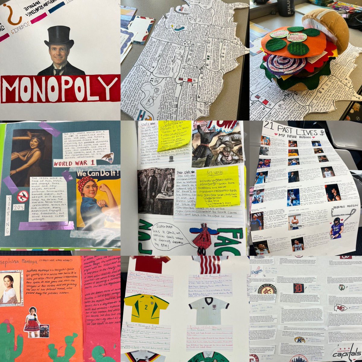 Look how incredible my AP US History students did on their projects! Eaton has great students and I’m blessed to spend each day with them. Go Birds! 🦅