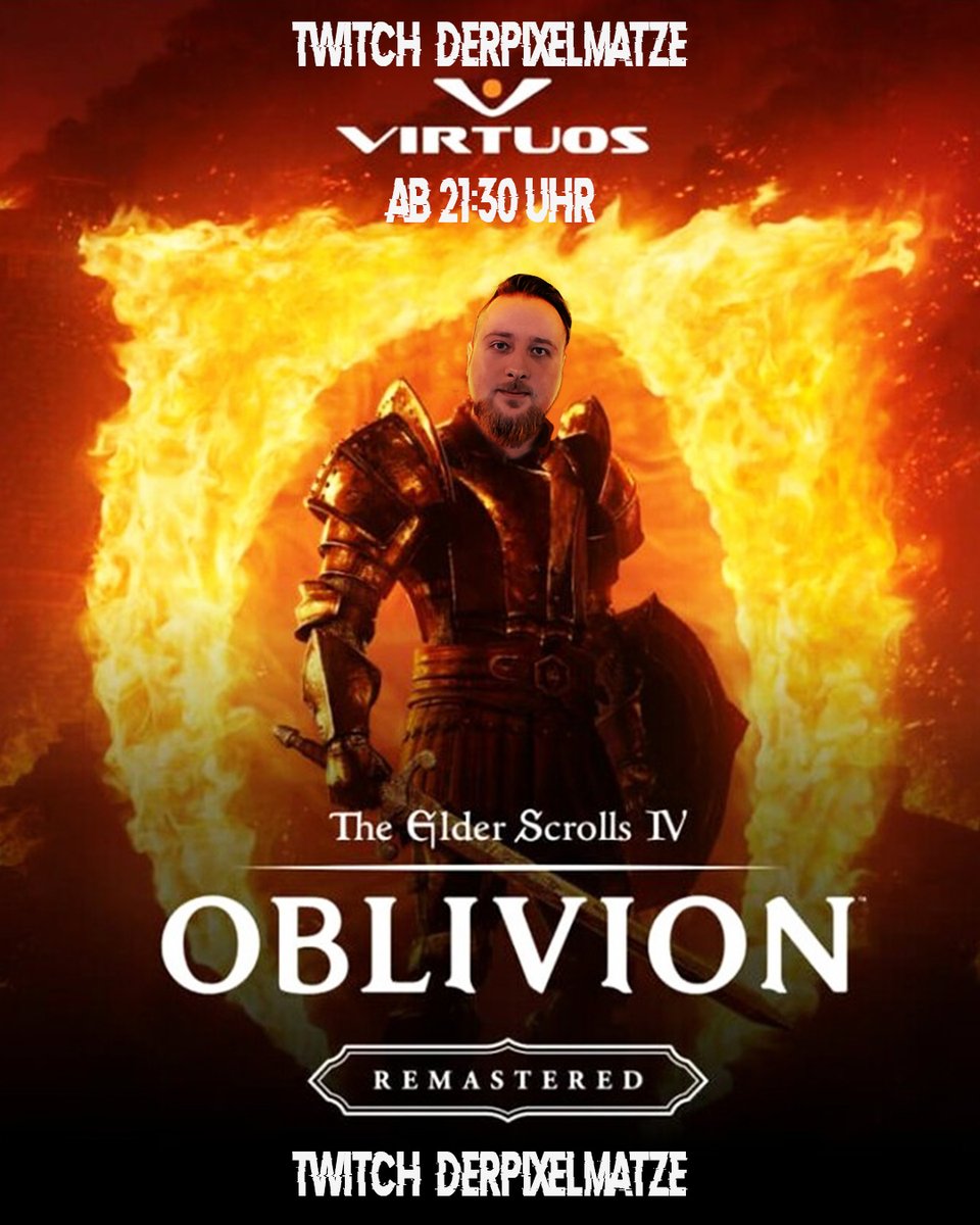 Ich bin so Hyped! 😅
Heute 21:30 Uhr gucken wir in "Oblivion Remastered" rein! 🔥
.
twitch.tv/derpixelmatze
.
.
#oblivion #oblivionremastered #theelderscrolls #theelderscrollsoblivion #twitch #twitchgermany #twitchde #twitchaffiliate #lost #verwirrt #lustig #twitchdeutschland