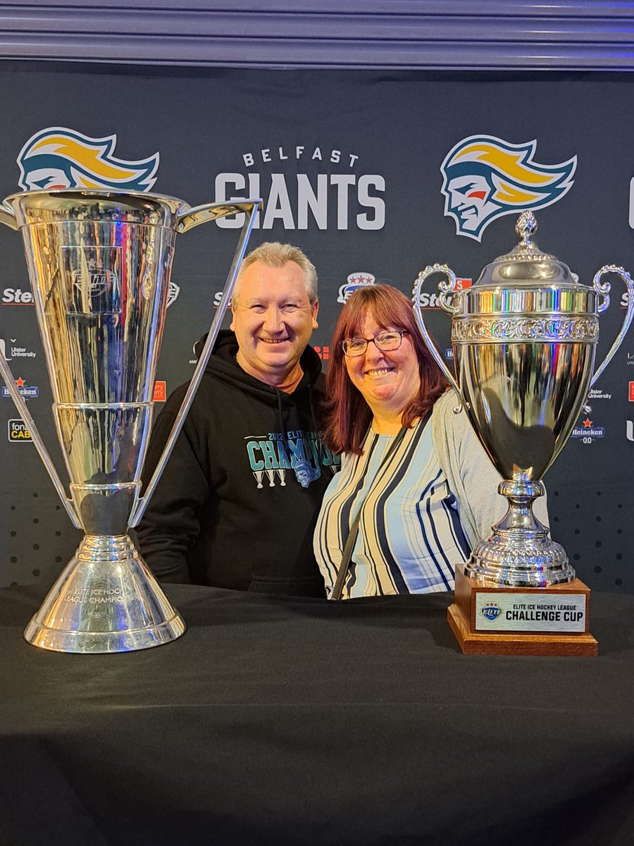 PhilipJohnNI's tweet photo. #belfastgiants Awards Night 2025. Us with trophy's and a pic of ceremony. #belfastlive #lovebelfast https://t.co/WtU8zlCuzd