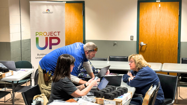 CMCarlina's tweet photo. Comcast and Southwick Council on Aging host cybersecurity awareness event and donate laptops to 15 local seniors #IWorkForComcast https://t.co/GaWHsyT0iU https://t.co/ydNRYIgXlT