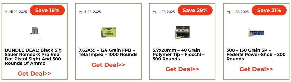 All about ammo deals today!
Click to see #ammodeals - gunnewsdaily.com/gun-news-daily…