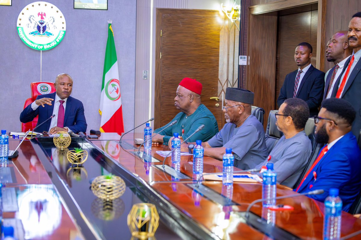 PNMbah's tweet photo. Today in my office, I signed a renewed Memorandum of Understanding with the management of Lion Business Park Limited to develop a world-class industrial and commercial hub within the Enugu Industrial Park Free Trade Zone. https://t.co/g4JTOIaUEs