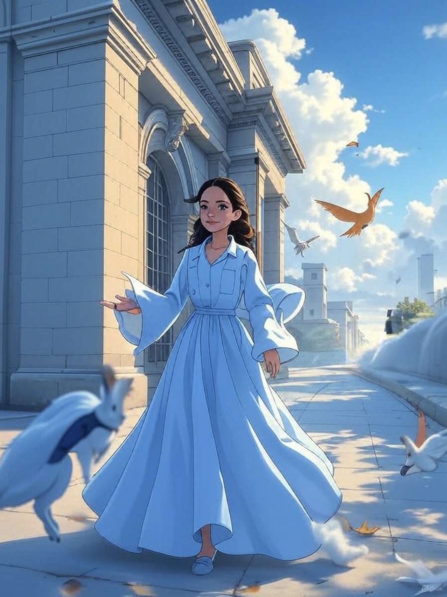 I sort of thought I was giving off <a href="/Disney/">Disney</a> Princess vibes at <a href="/MichiganCentral/">Michigan Central</a> today, but @Grok really confirmed it.