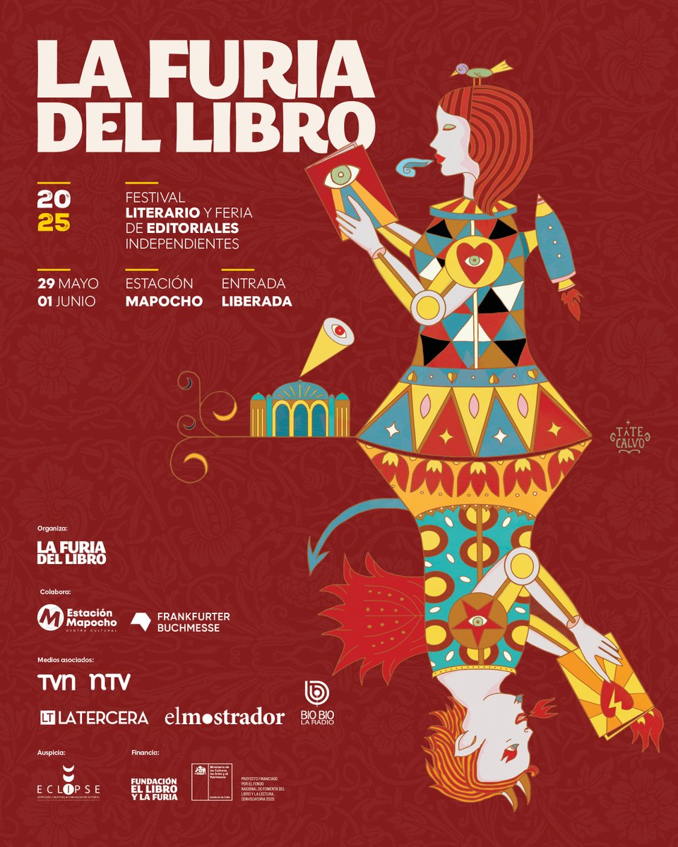 ¡La Furia del Libro está cada vez más cerca!

Entre el jueves 29 de mayo y el domingo 1 de junio se realizará, en la Estación Mapocho, la décima sexta versión de La Furia del Libro, con más de 260 editoriales chilenas y extranjeras, además de un nutrido programa cultural.