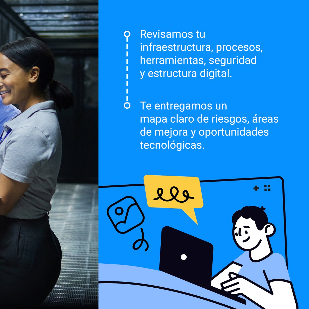 software_dw's tweet image. ¿Y si lo que está frenando tu crecimiento es tu propia tecnología?

Una auditoría TI no es para encontrar culpables.
Es para encontrar oportunidades.
A veces, un solo ajuste inteligente vale más que mil servidores mal configurados #AuditoriaTI #DWSoftware #Tecnología