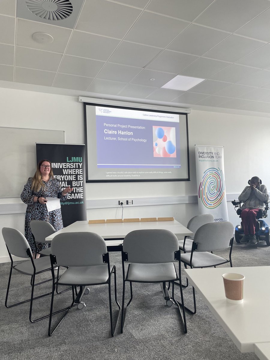 poojaliverpool's tweet image. Congratulations ⁦@C_Hanlon21⁩ on a fabulous presentation and your certification for completing the Calibre Leadership Training ⁦@LJMU⁩ #EDI
