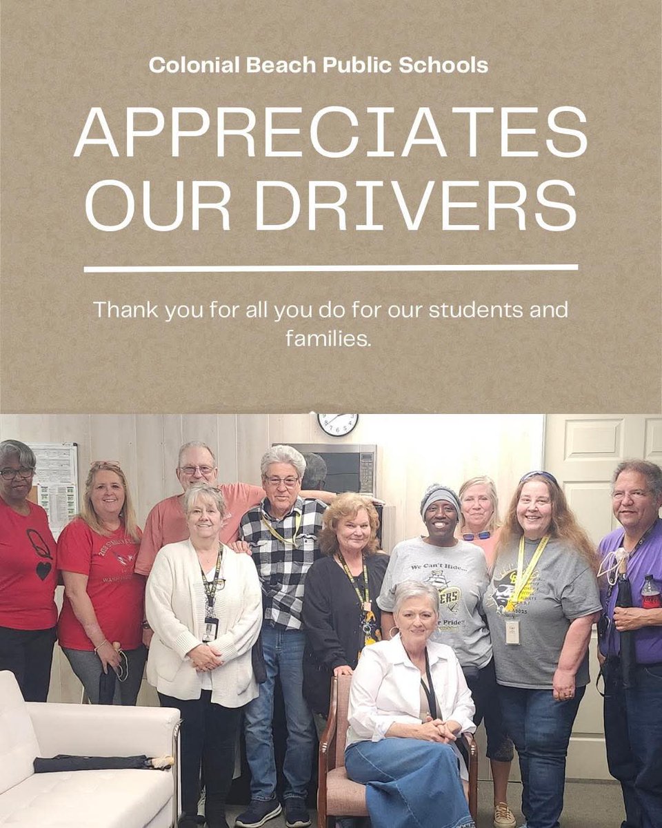Join us in celebrating our Bus and Car drivers on this Transportation Employee Appreciation Day!  Thank you for all you do! <a href="/DrFelixAddo1/">Dr. Felix Addo</a> <a href="/k2blewis/">Dr. Kimbrelle Barbosa Lewis</a> <a href="/drsarahschmidt/">drsarahschmidt</a>
