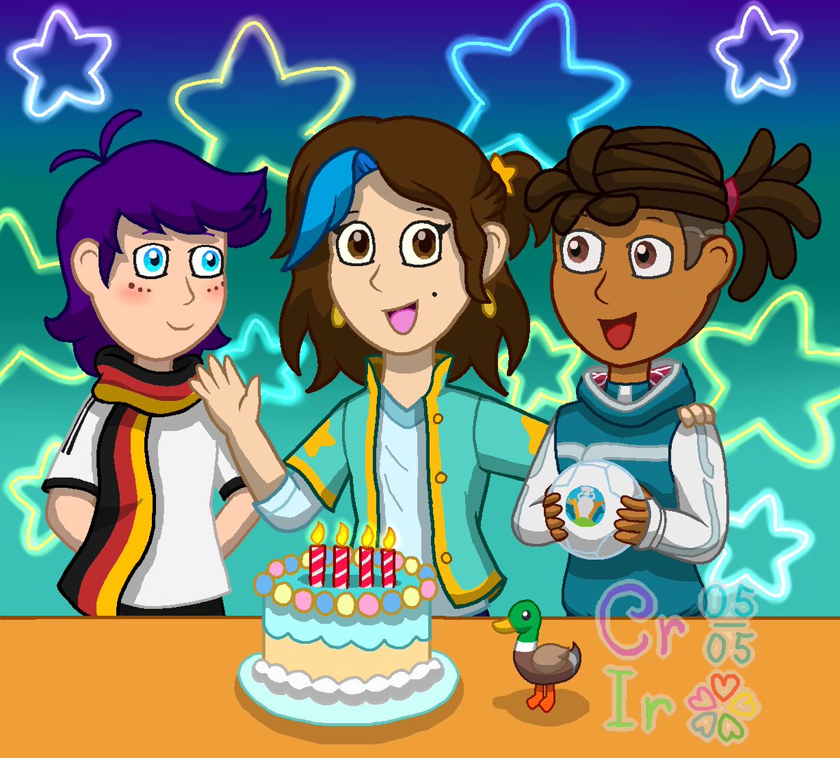 Crystal_Ir_0505's tweet photo. ✨️🌟 ¡¡¡¡Feliz cumpleaños Orky!!!! 🌟✨️🎂🎁🎉🎊🎇
Giftart y fanart para @OrkyStellar ¡¡¡¡espero que te guste, lo hice para ti!!!! 🤗🤗💖💖💕💕
#mascotverse #mascotverseoc #skillzy #euro2020 #UEFAmascots #giftart #digitalart #SupportHumanArtist https://t.co/iLNjZ6eQJb
