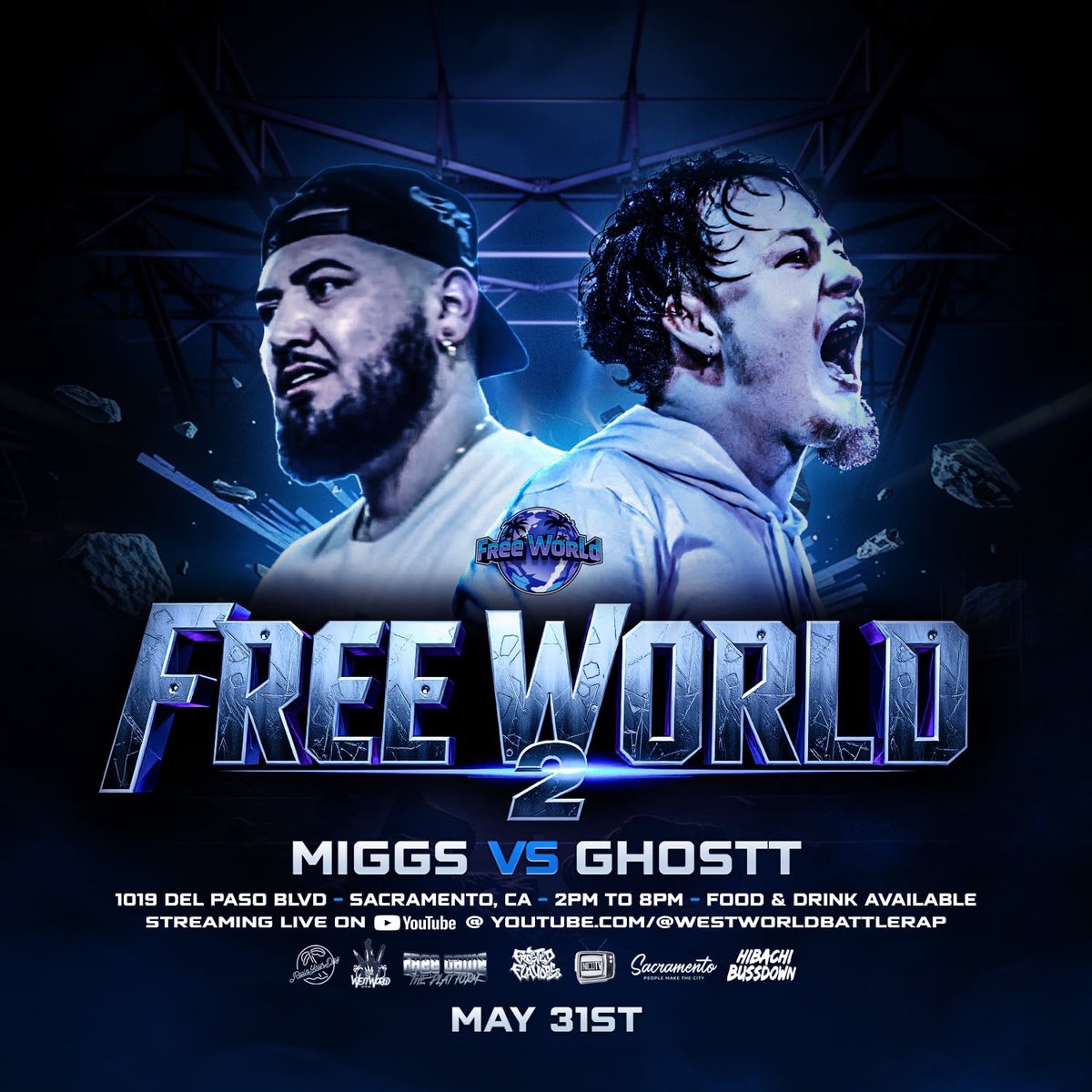 madmanleek's tweet photo. Free Game X WestWorld: FreeWorld 2
Announcement #5
Miggs vs. Ghostt ๐ฅ๐ป
West vs. Midwest is alive and wellโผ๏ธ
2 T's headed right back out West for a fire style clash ๐ฅ
5/31 - Sacramento, Ca
@MiggsP90s @GHOSTT1L4L @RTWestWorld
More announcements soon! #FreeWorld2 https://t.co/tn3cIldsSW