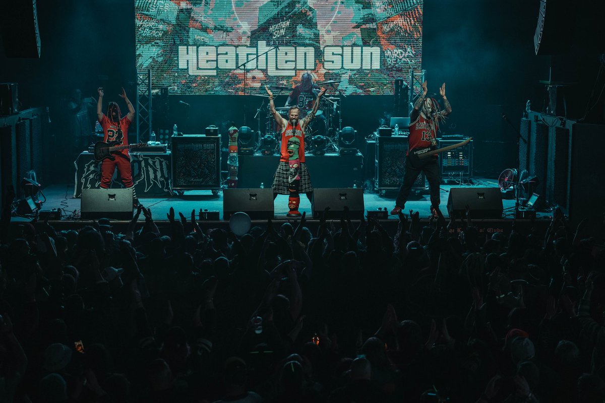 HeathensunMusic's tweet photo. From stage dives to studio nights—we ain’t slowing down.
Big love to the fam who’s been ridin’ with us at these shows…
We’re already booking future tours and cooking up brand new heat in the lab.

#HeathenSun #MurdaBeach #JuggaloFam #NewMusicComing #TourLife #WhoopWhoop #numetal https://t.co/rJsvpq1HeL