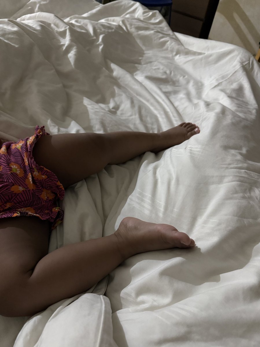 the abundance of brown fat in babies and toddlers is amazing because this room is hella cold, mama and papa are both wrapped in duvet, while my baby....