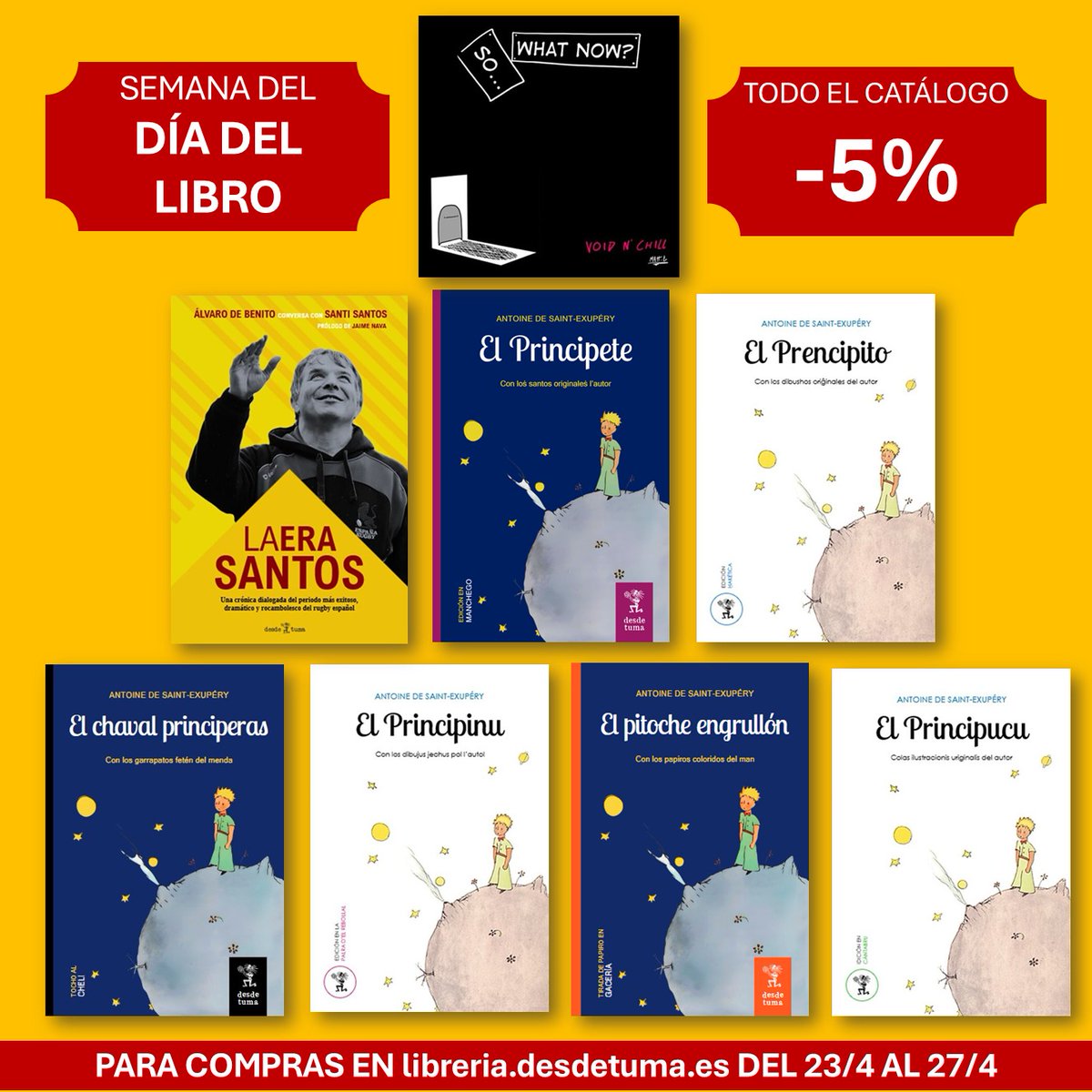 DesdeTuma's tweet image. 🛒 Para celebrar el Día del Libro, desde el 23 al 27 de abril, ¡todo el catálogo de Libros desde Tuma tiene un 5% de descuento en nuestra tienda virtual! libreria.desdetuma.es/products