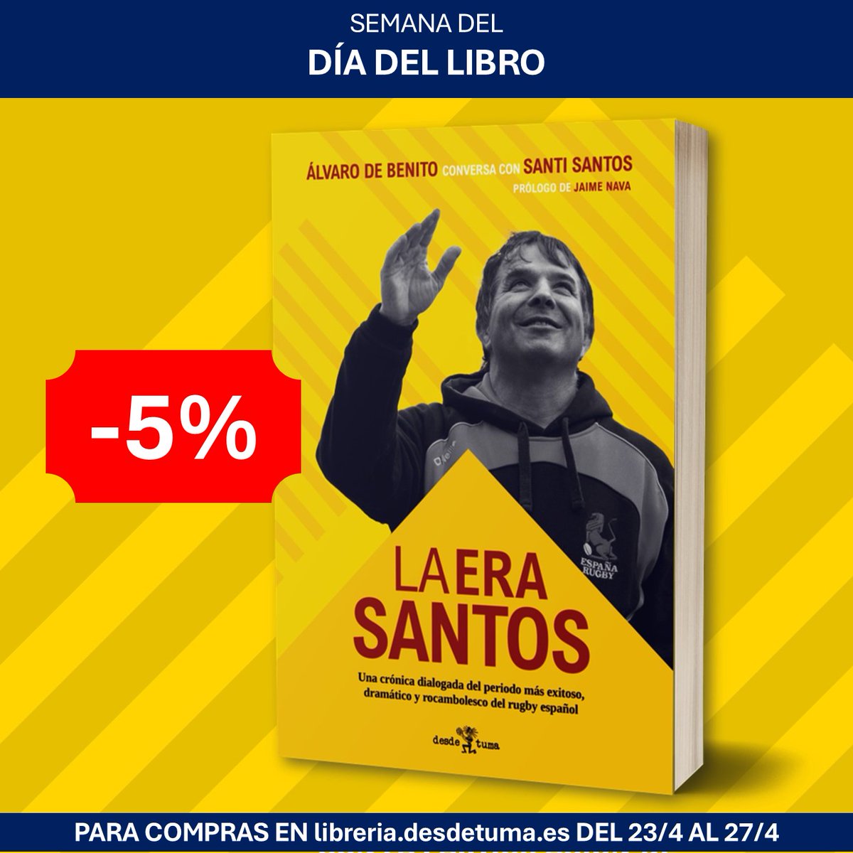 DesdeTuma's tweet image. 🛒 Para celebrar el Día del Libro, desde el 23 al 27 de abril, ¡todo el catálogo de Libros desde Tuma tiene un 5% de descuento en nuestra tienda virtual! libreria.desdetuma.es/products