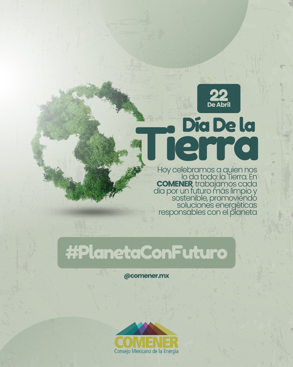 🌍 Hoy en #COMENER reafirmamos nuestro compromiso con la Tierra 🌱 Promovemos un modelo energético más limpio y responsable para un futuro sostenible. La transición energética es urgente y necesaria. 💡
#DíaDeLaMadreTierra #EnergíaLimpia #FuturoSustentable #TransiciónEnergética