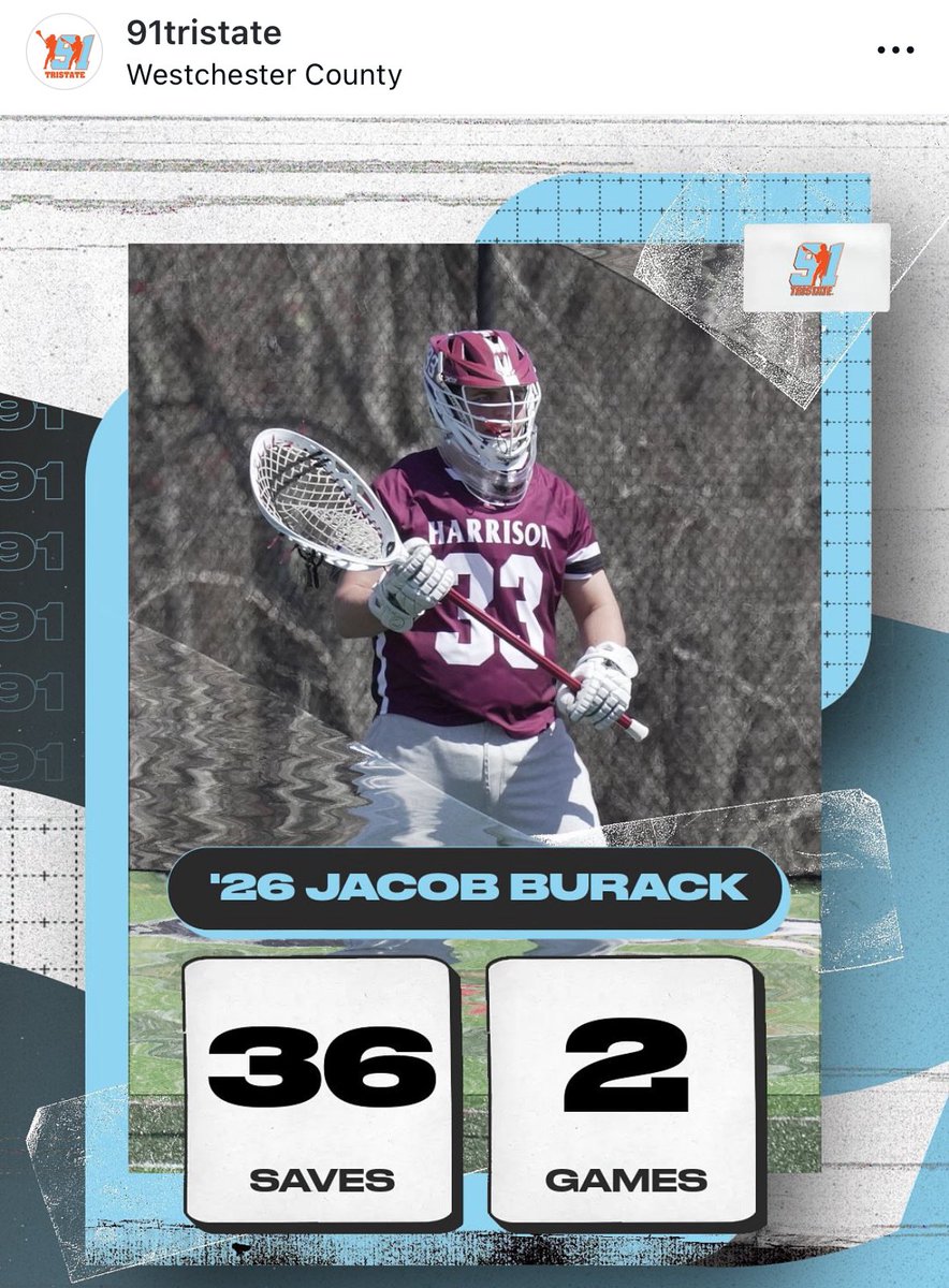 Jacob Burack (@jacobburack) on Twitter photo Thank you <a href="/91tristate/">Team 91 Tristate</a> for the shoutout—grateful to be part of this special group of guys.
#Team91 #TristateLacrosse #Classof2026 #HarrisonHuskies #LaxGoalie #LacrosseGoalie Thank you <a href="/91tristate/">Team 91 Tristate</a> for the shoutout—grateful to be part of this special group of guys.
#Team91 #TristateLacrosse #Classof2026 #HarrisonHuskies #LaxGoalie #LacrosseGoalie